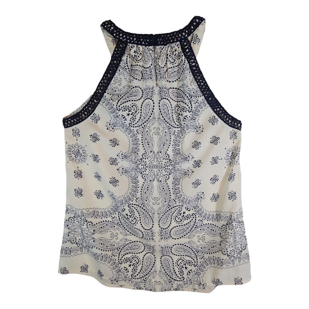 Skies Are Blue Hankerchief Print Halter Sleeveless Top XS Stitch Fix - Picture 4 of 7
